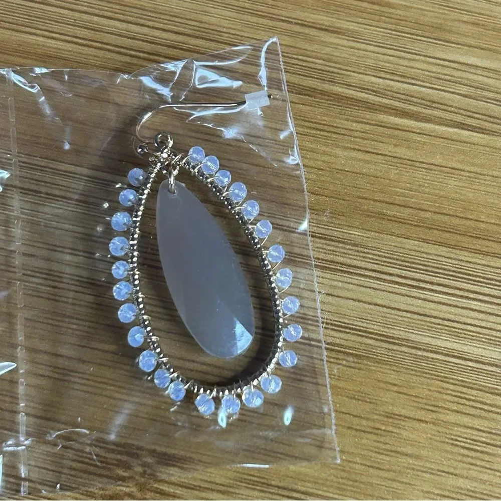Elegant Gold and Silver Teardrop Earrings